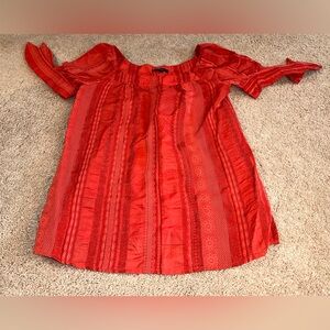 DREW Vibrant Red Blouse. Size XS